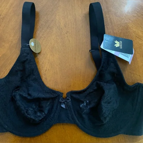 NWT WACOAL Convertible Black Bra With Underwire Size36D